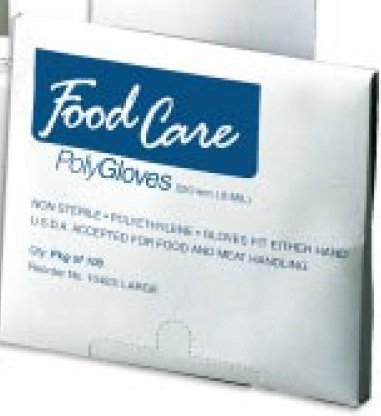 Foodcare Food Service Glove, Large-Food Service Glove Foodcare Large Textured Clear Polyethylene