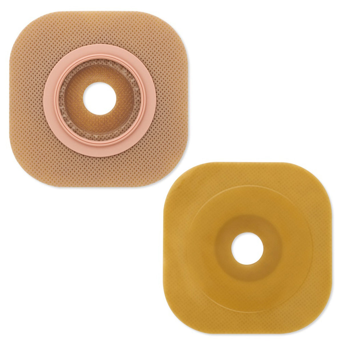 New Image FlexWear Colostomy Barrier With 1-Inch Stoma Opening-"Ostomy Barrier New Image FlexWear Precut, Standard Wear Adhesive Tape 44 mm Flange Green Code System Hydrocolloid 1 Inch Opening"