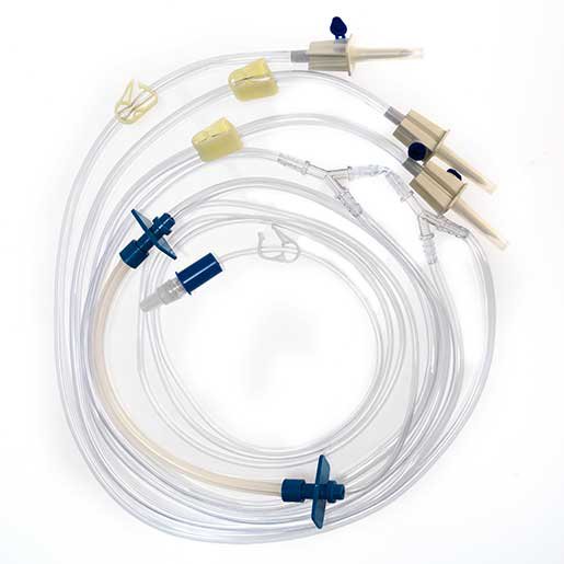 Trifurcated Transfer Set TrueCare™ Non-DEHP Vented Large Bore Sterile - IV Therapy>Transfer Sets - TrueCare Biomedix