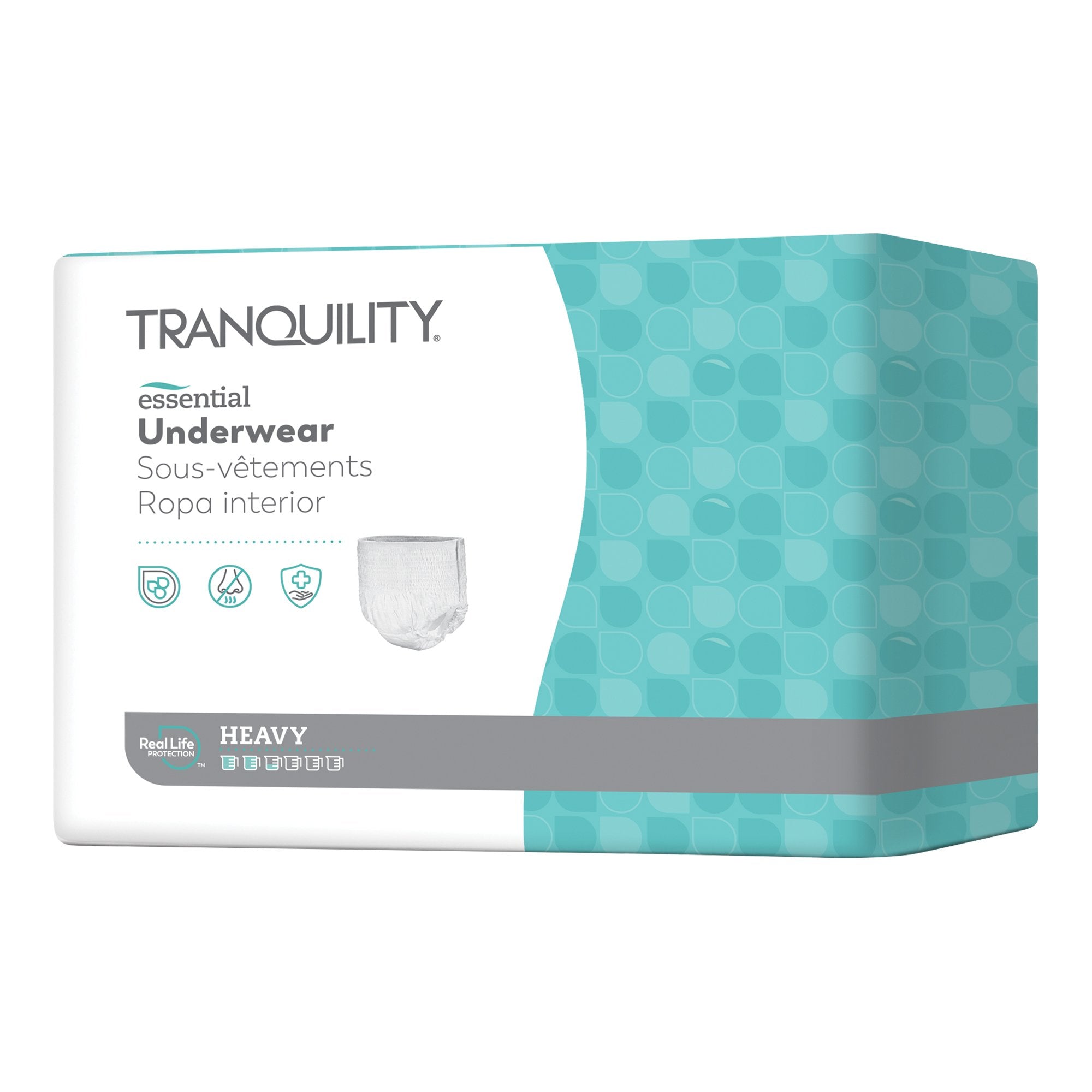 Select Heavy Protection Absorbent Underwear, Extra Small-Unisex Adult Absorbent Underwear Tranquility Essential Pull On with Tear Away Seams X-Small Disposable Heavy Absorbency