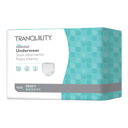 Select Heavy Protection Absorbent Underwear, Extra Small-Unisex Adult Absorbent Underwear Tranquility Essential Pull On with Tear Away Seams X-Small Disposable Heavy Absorbency