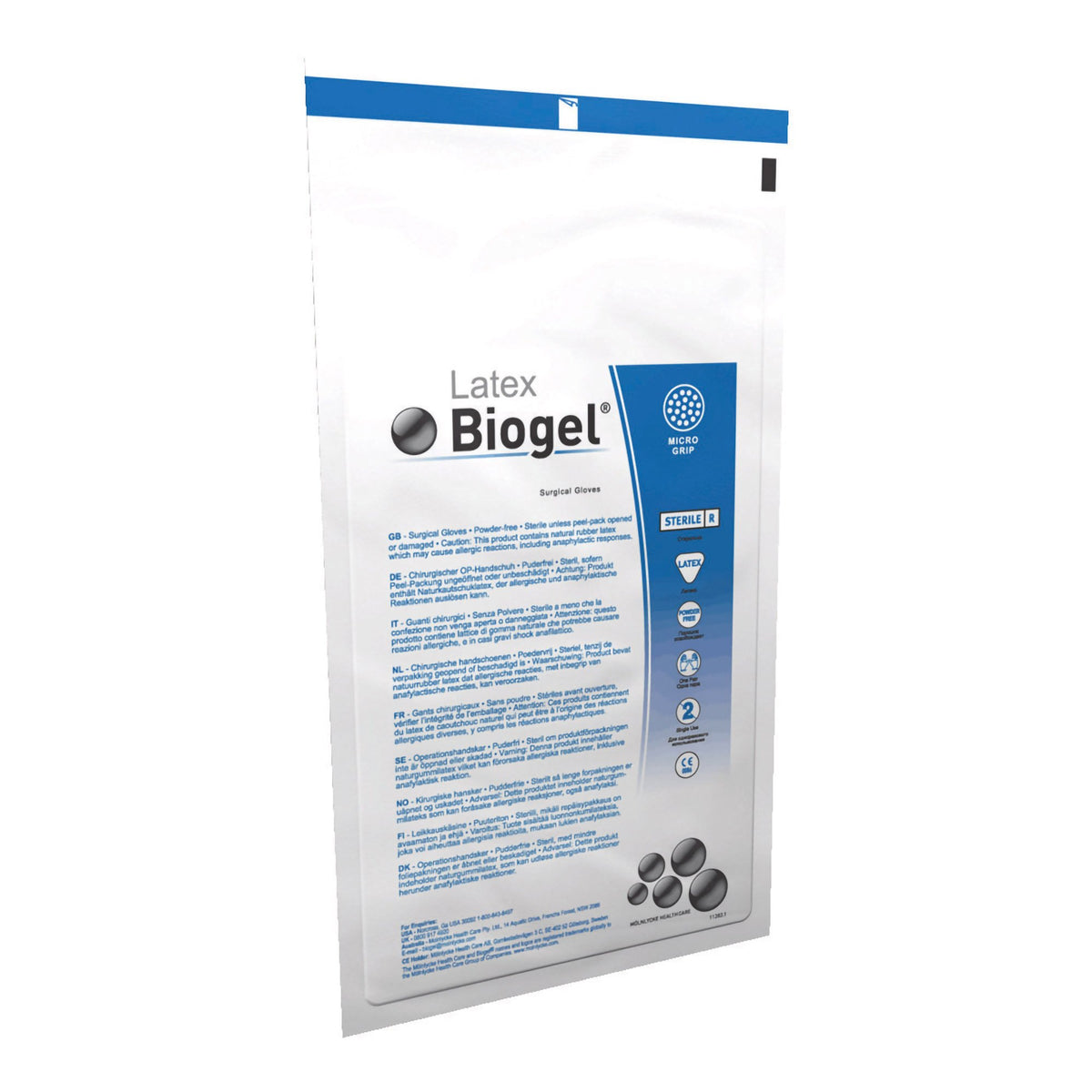 Biogel M Latex Surgical Glove, Size 6, Straw Color-Surgical Glove Biogel M Size 6 Sterile Latex Standard Cuff Length Micro-Textured Straw Not Chemo Approved