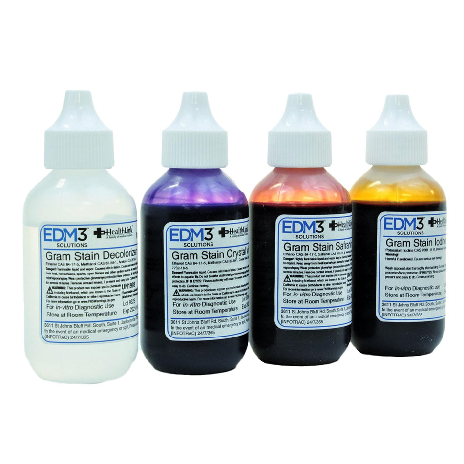 Healthlink Gram Stain Kit-Gram Stain Set 4 X 2 oz.