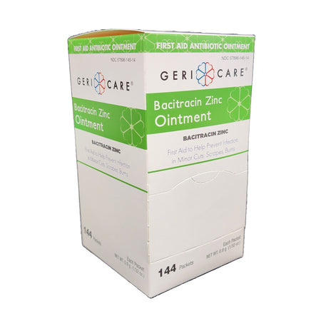 Geri-Care Bacitracin Zinc First Aid Antibiotic-First Aid Antibiotic Ointment 0.9 Gram Individual Packet