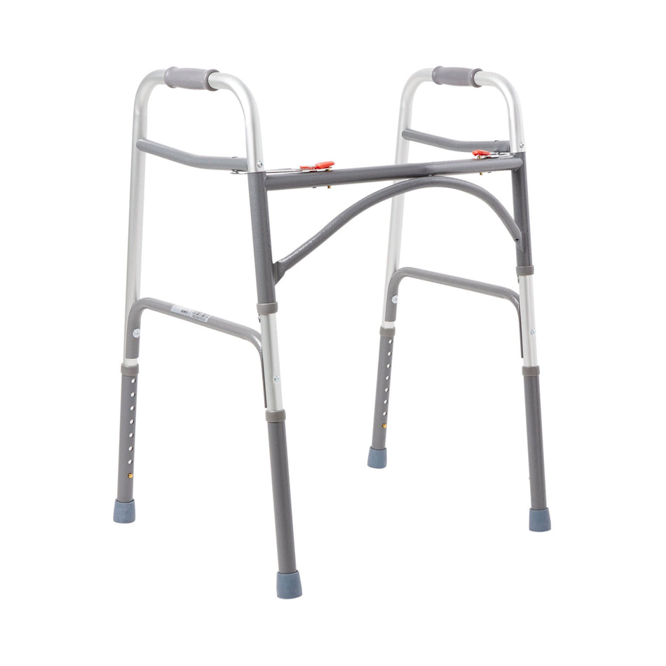 McKesson Steel Bariatric Folding Walker, 32.5 – 39 Inch Height - Ambulatory Equipment>Mobility>Walkers - McKesson Brand