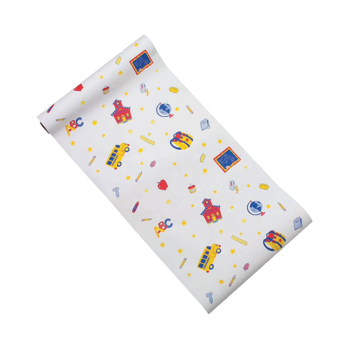 Tidi Crepe Table Paper, 18 Inch x 125 Foot, Print (Schooltime Design)-Table Paper Tidi Choice 18 Inch Width 125 Foot Length Print (Schooltime Design) Crepe