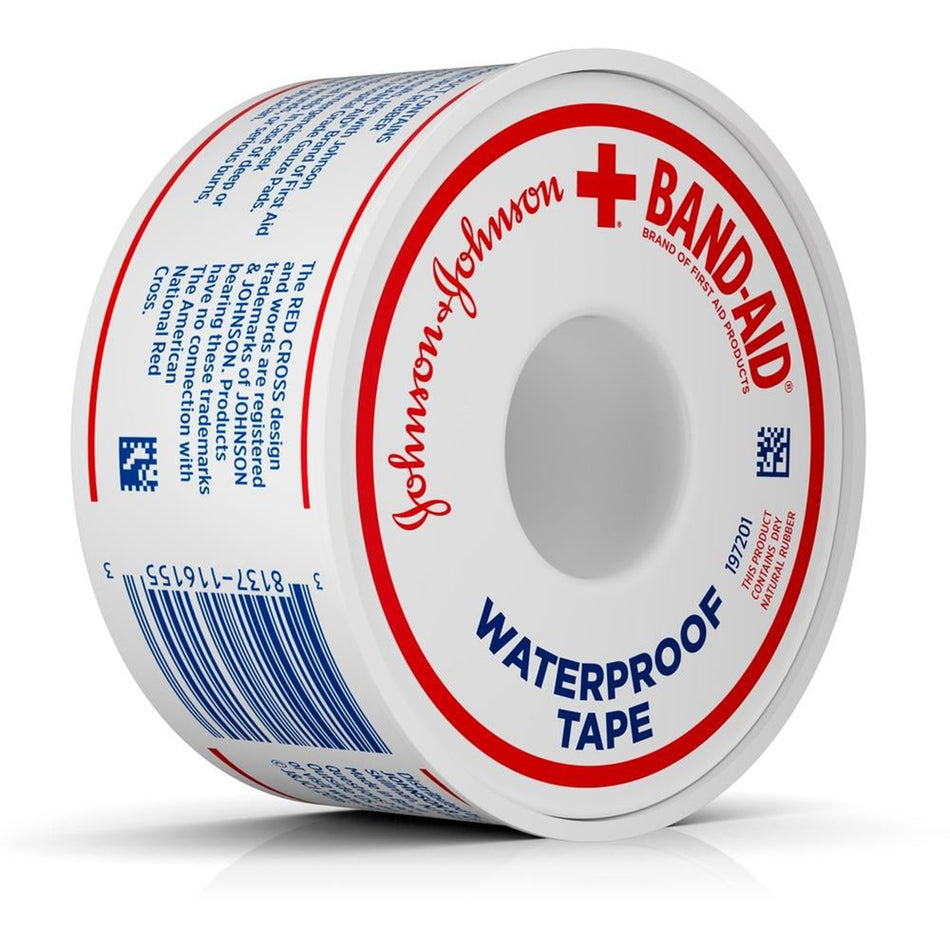 Band-Aid� Water Block� Tape, 1 Inch x 10 Yard-Waterproof Medical Tape Band-Aid� Water Block� White 1 Inch X 10 Yard Adhesive NonSterile