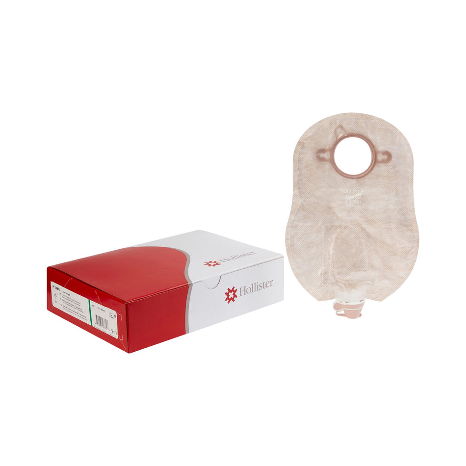 New Image Two-Piece Transparent Urostomy Pouch, 9 Inch Length, 1 Inch Stoma-Urostomy Pouch New Image Two-Piece System 9 Inch Length 1-3/4 Inch Stoma Drainable