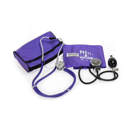 McKesson Lumeon™ Aneroid Sphygmomanometer/Sprague Kit, Purple - Diagnostic Instruments and Supplies>Blood Pressure>Cuff an...