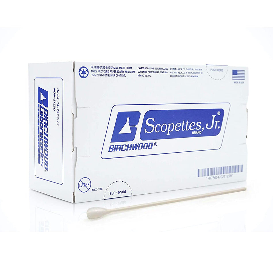 Scopettes Jr. OB/GYN Swabstick, 8 Inch Length-Scopettes Jr. OB/GYN Swab 8 Inch Length NonSterile