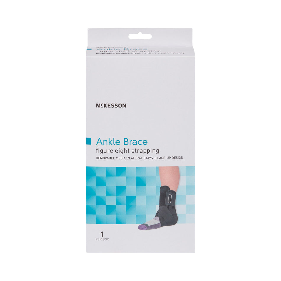 McKesson Low Profile Open Heel Open Toe Ankle Brace, Large-Ankle Brace McKesson Large Lace-Up / Figure-8 Strap / Hook and Loop Closure Foot