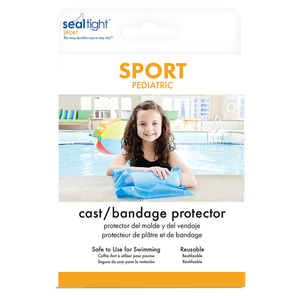 Seal-Tight Arm Cast Protector, Small-Arm Cast Protector SEAL-TIGHT Sport Small Thermoplastic Elastomer 19 Inch Arm Length
