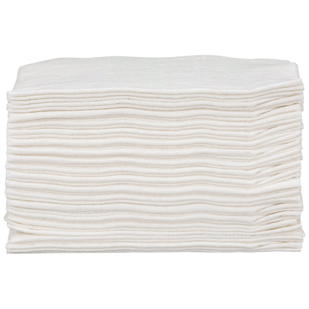 McKesson Disposable Washcloth, 13 x 13 Inch-Washcloth McKesson 13 X 13 Inch White Disposable