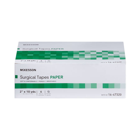 McKesson Paper Medical Tape, 2 Inch x 10 Yard, White-Medical Tape McKesson White 2 Inch X 10 Yard Paper NonSterile