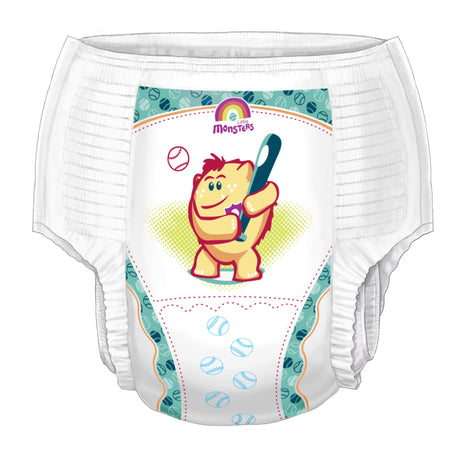 Curity Training Pants, Medium-Male Toddler Training Pants Cardinal Health Wings Pull On with Tear Away Seams Size 2T to 3T Disposable Heavy Absorbency