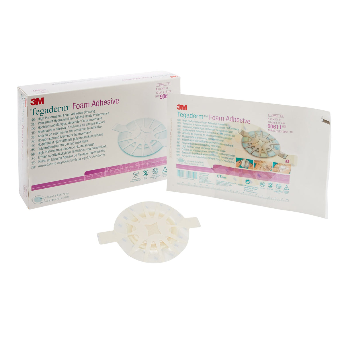 3M™ Tegaderm™ High-Performance Foam Dressing Adhesive, 4 x 4½ Inch - Wound Care>Advanced Wound Care>Foam Dressings - Solve...
