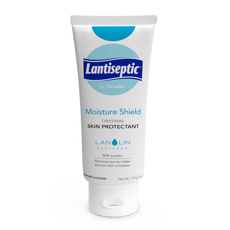 Lantiseptic Skin Protectant, 50% Lanolin, Unscented Ointment, 4 oz Tube-Skin Protectant Lantiseptic Moisture Shield 4 oz. Tube Lanolin Scent Ointment