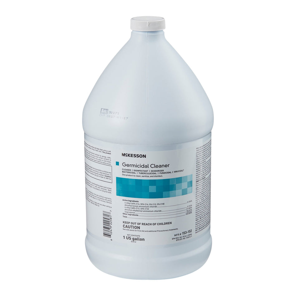 McKesson Germicidal Surface Disinfectant Cleaner, Jug, 1 gal.-McKesson Surface Disinfectant Cleaner Alcohol Based Manual Pour Liquid 1 gal. Jug Alcohol Scent NonSterile