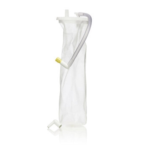 Receptal Liner, 2000 mL, with 3/8-inch (0.95 cm) Orthopedic Port-Semi-Rigid Suction Liner Receptal 2000 mL Sealing Lid