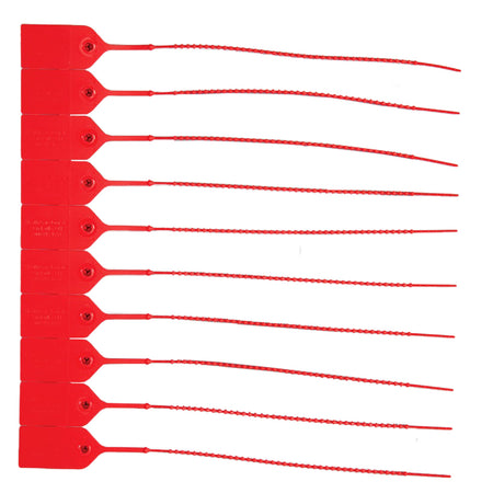 Health Care Logistics Red Pull-Tight Seal, Unnumbered, 9-Inch-Pull-Tight Seal Health Care Logistics UnNumbered Red Polypropylene 9 Inch