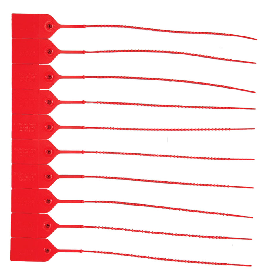Health Care Logistics Red Pull-Tight Seal, Unnumbered, 9-Inch-Pull-Tight Seal Health Care Logistics UnNumbered Red Polypropylene 9 Inch