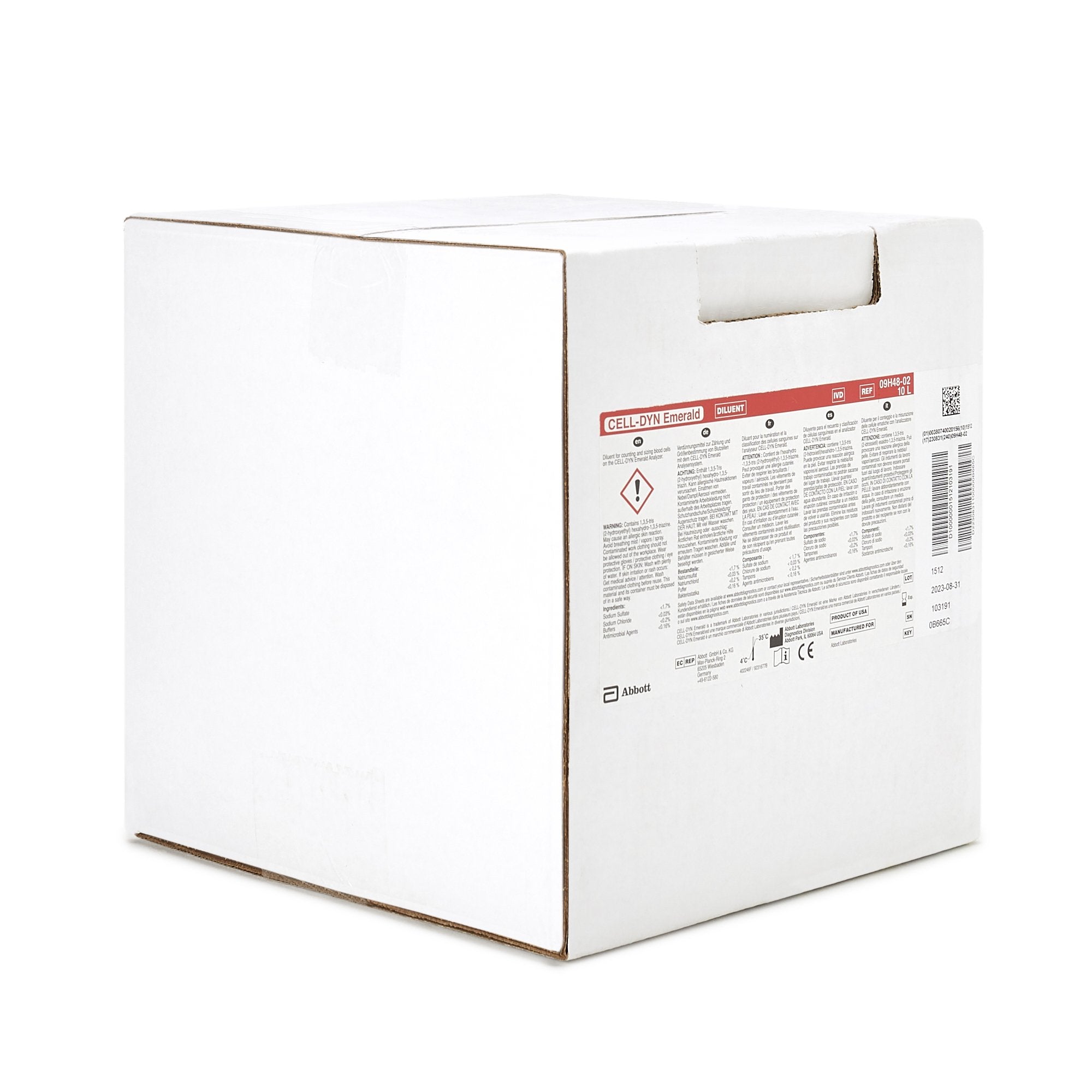 Cell-Dyn Reagent Diluent for use with Cell-Dyn Emerald Analyzer-Hematology Reagent Diluent Cell-Dyn Not Test Specific For Cell-Dyn Emerald Analyzer