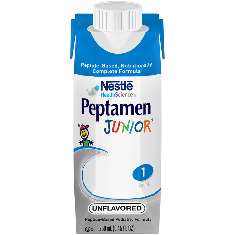 Peptamen Junior� Pediatric Tube Feeding Formula, 8.45-ounce carton-Pediatric Tube Feeding Formula Peptamen Junior� Unflavored 250 mL Carton Liquid Whey Protein Impaired GI Function