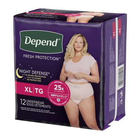 Depend® Night Defense® Women's Absorbent Underwear, X-Large - Incontinence>Adult Briefs and Protective Undergarments - Kim...