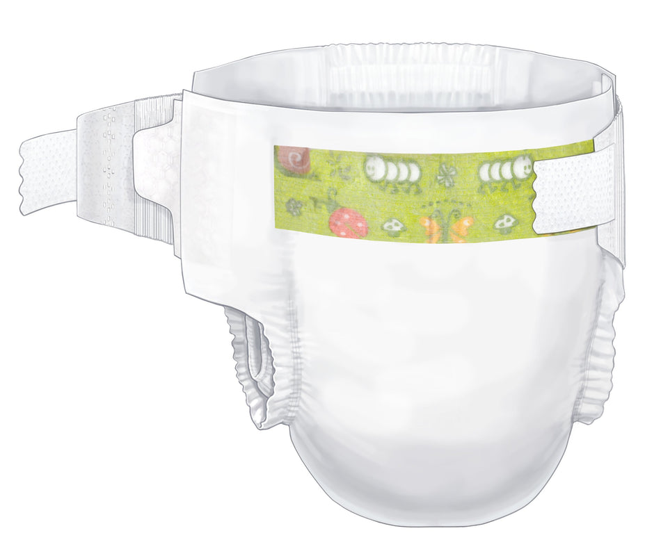 Curity Unisex Baby Diapers, Heavy Absorbency, Disposable, Size 3 (Med), 16-28 Lbs-Unisex Baby Diaper Cardinal Health Wings Size 3 / Medium Disposable Heavy Absorbency
