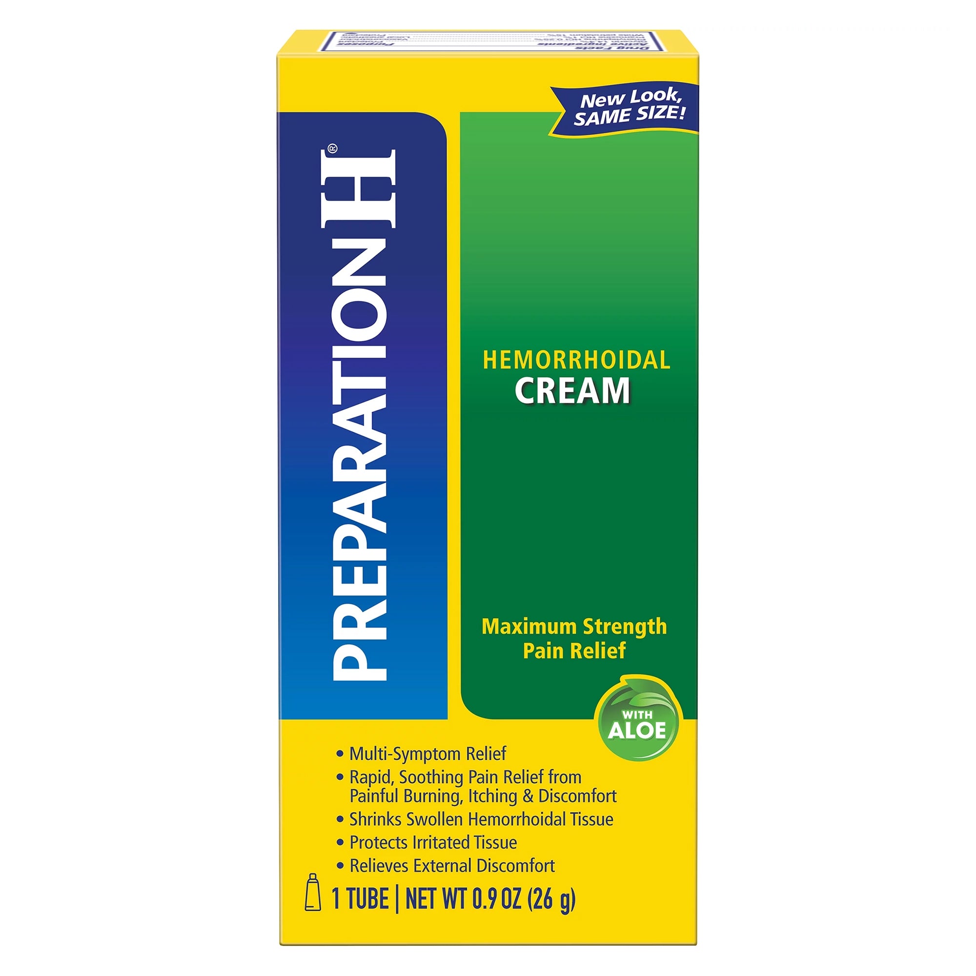 Preparation H Hemorrhoidal Cream with Aloe-Hemorrhoid Relief Preparation H Cream 0.9 oz.