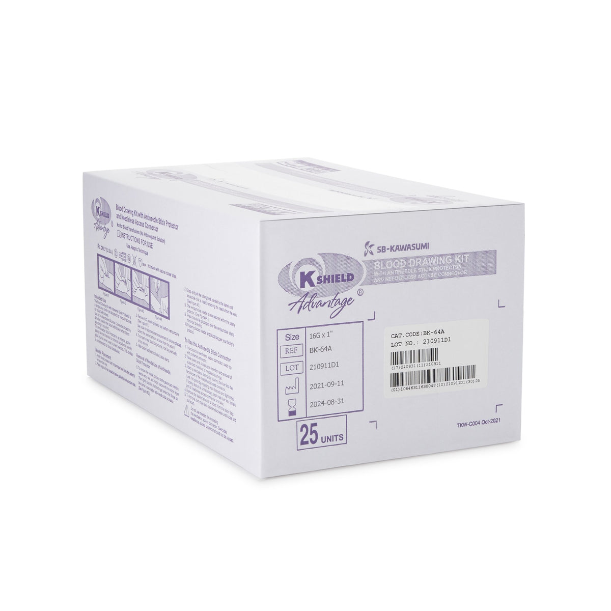 K-Shield® Advantage Blood Draw Kit - Clinical Laboratory>Specimen Collection>Specimen Collection Kits - Kawasumi Laboratories