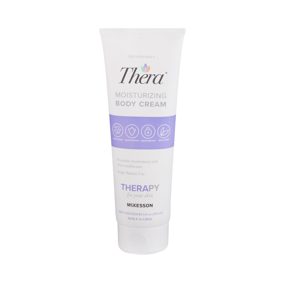 McKesson Thera Moisturizing Body Cream-Hand and Body Moisturizer Thera 4 oz. Tube Scented Cream CHG Compatible