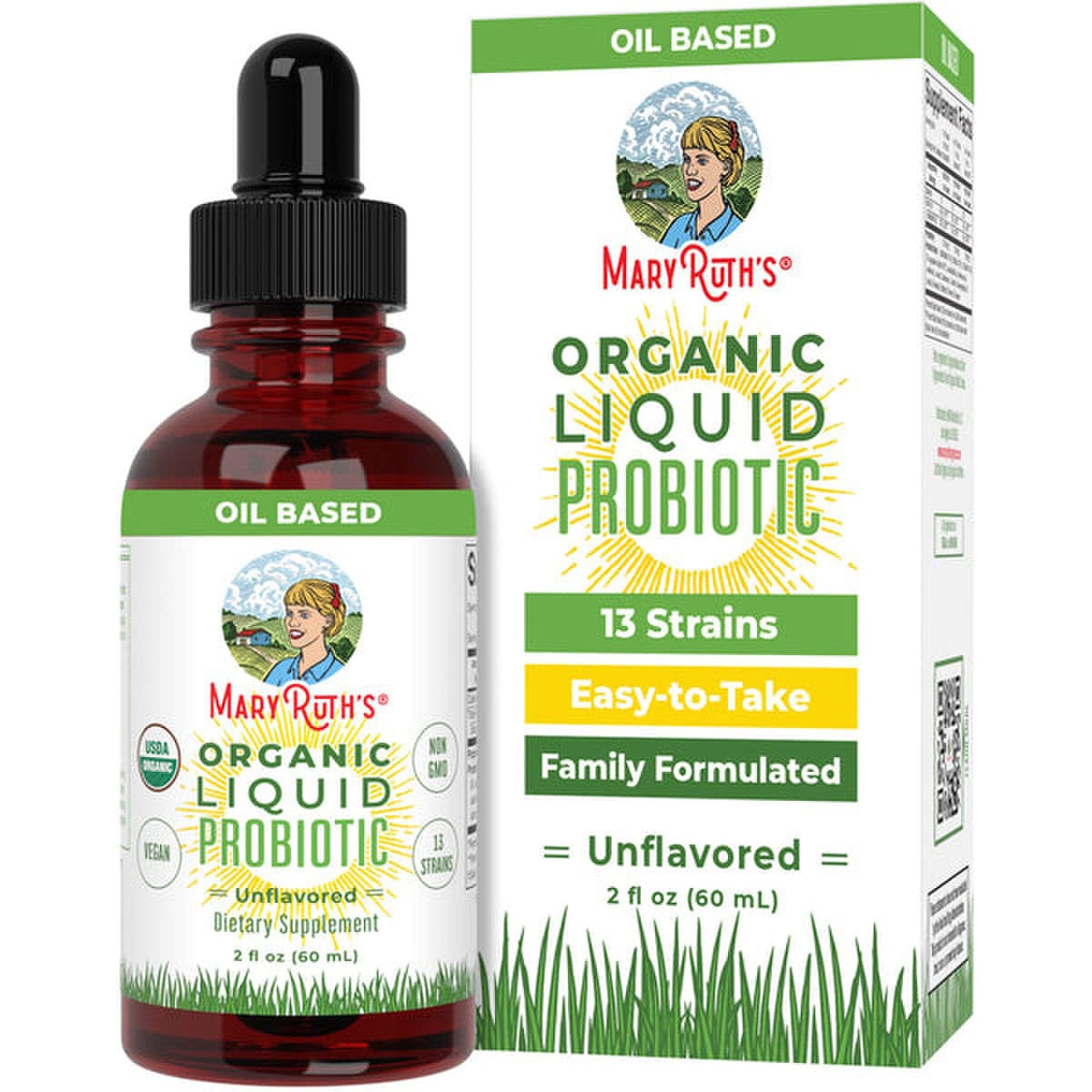 Mary Ruth's® Oil-Based Organic Liquid Probiotic Drops - Pharmaceuticals>Over the Counter>Gastrointestinal>Probiotics - MRO...