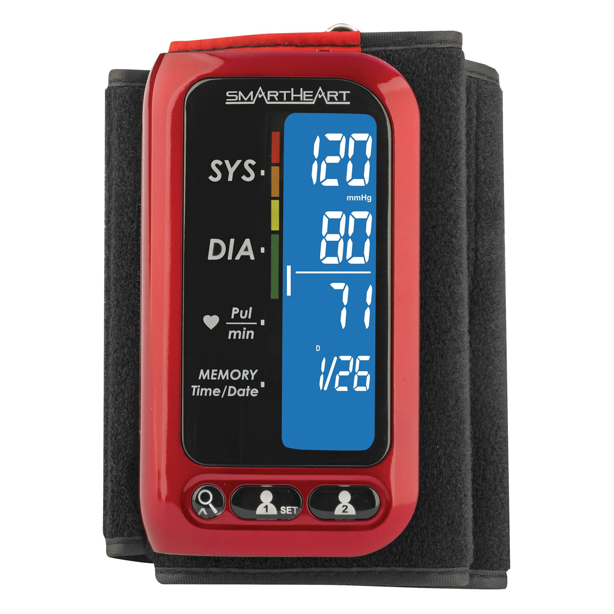 SmartHeart Arm Blood Pressure Monitor-Home Automatic Digital Blood Pressure Monitor Smartheart Adult Cuff Nylon Cuff 22 to 42 cm Desk Model