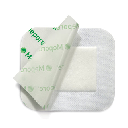 Mepore Adhesive Dressing, 3-3/5 x 6 Inch-Composite Dressing Mepore 3-3/5 X 6 Inch Rectangle Sterile