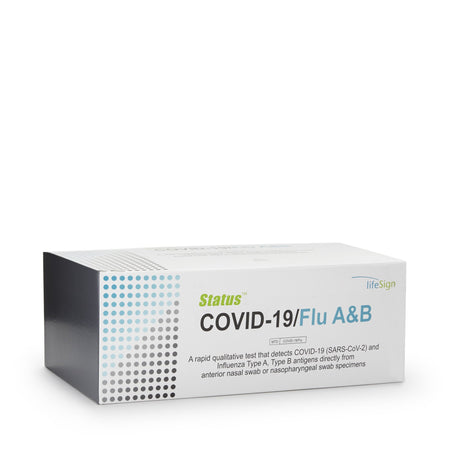 Status Covid-19 / Flu A and B Antigen Detection Respiratory Test Kit-Respiratory Test Kit Status COVID-19 / Flu A and B 25 Tests