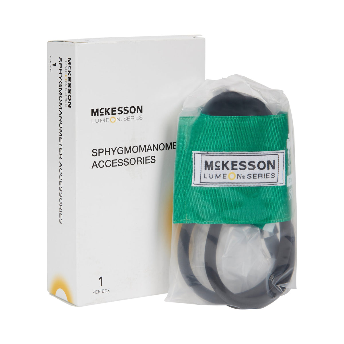 McKesson Lumeon Blood Pressure Cuff and Bulb, Nylon Cuff, Small Cuff, Green, 13.9 19.5 cm, Arm, Child-Reusable Blood Pressure Cuff and Bulb McKesson LUMEON 13.9 to 19.5 cm Arm Nylon Cuff Child Cuff