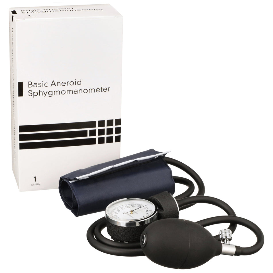 McKesson Standard Aneroid Sphygmomanometer, Pediatric Size-Aneroid Sphygmomanometer Unit BASIC Small Adult Cuff Nylon Cuff 12 - 17 cm Pocket Aneroid