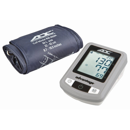 Advantage Blood Pressure Monitor-Home Automatic Digital Blood Pressure Monitor Advantage 6021N Series Wide Range Nylon Cuff 22 - 42 cm Desk Model