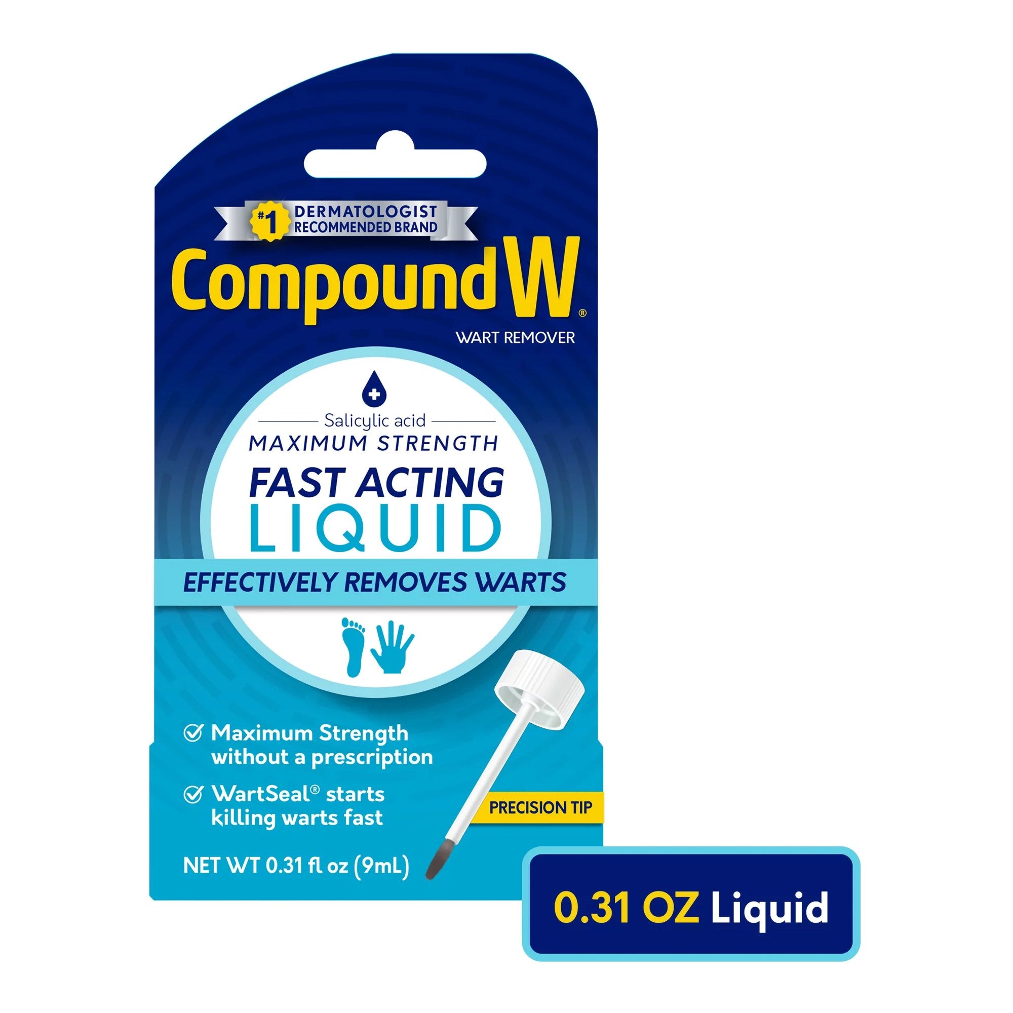 Compound W Wart Remover-Wart Remover Compound W 17% Strength Topical Solution 0.31 oz.