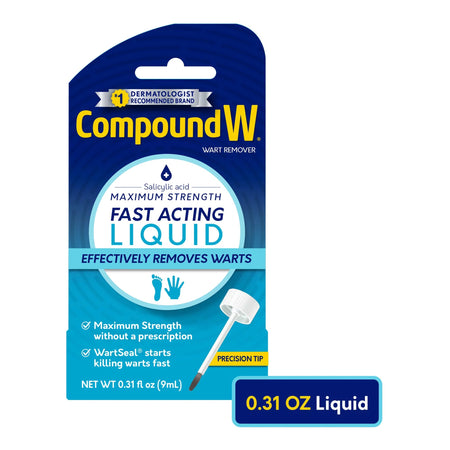 Compound W Wart Remover-Wart Remover Compound W 17% Strength Topical Solution 0.31 oz.