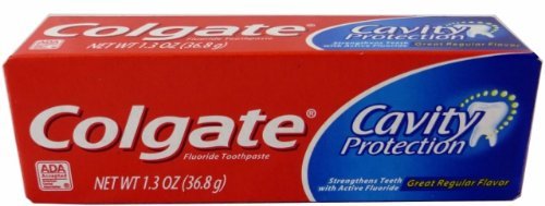 Colgate� Cavity Protection Toothpaste Regular Flavor, 1-ounce tube-Toothpaste Colgate� Cavity Protection Regular Flavor 1 oz. Tube