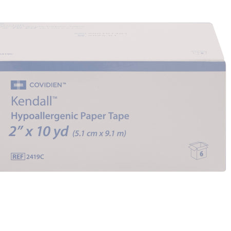 Kendall Hypoallergenic Paper Medical Tape, 2 Inch x 10 Yard, White-Hypoallergenic Medical Tape Kendall Hypoallergenic White 2 Inch X 10 Yard Paper NonSterile