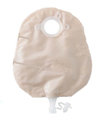 Natura + Two-Piece Drainable Transparent Urostomy Pouch, 10 Inch Length, 1 Inch Flange-Urostomy Pouch Natura + Two-Piece System 10 Inch Length Drainable