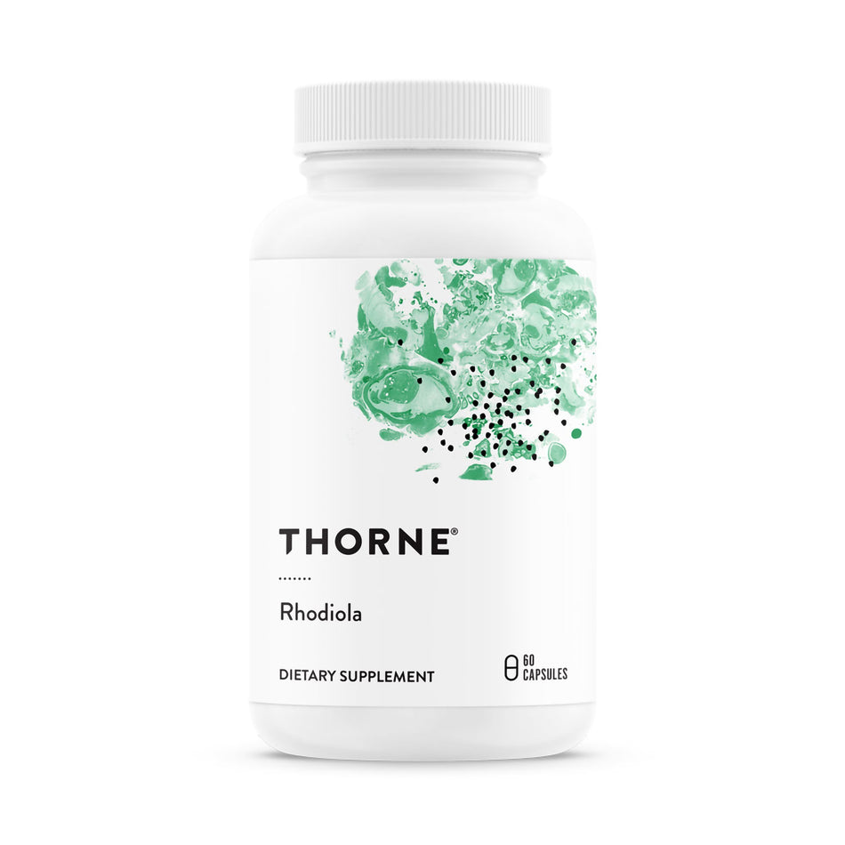 Thorne Rhodiola Dietary Supplement-Dietary Supplement THORNE Rhodiola Rhodiola Extract 100 mg Strength Capsule 60 per Bottle