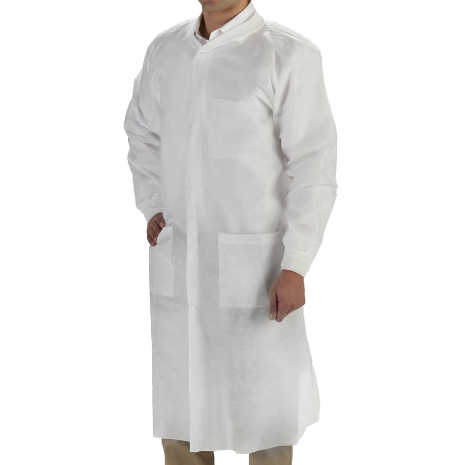 LabMates® Lab Coat, White, Medium - Apparel>Coats and Jackets - Graham Medical Products