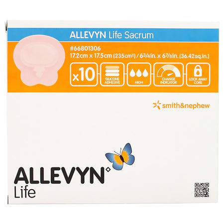 Allevyn Life Sacrum Foam Dressing, 17.2 x 17.5 Centimeters - Wound Care>Advanced Wound Care>Foam Dressings - Smith & Nephew