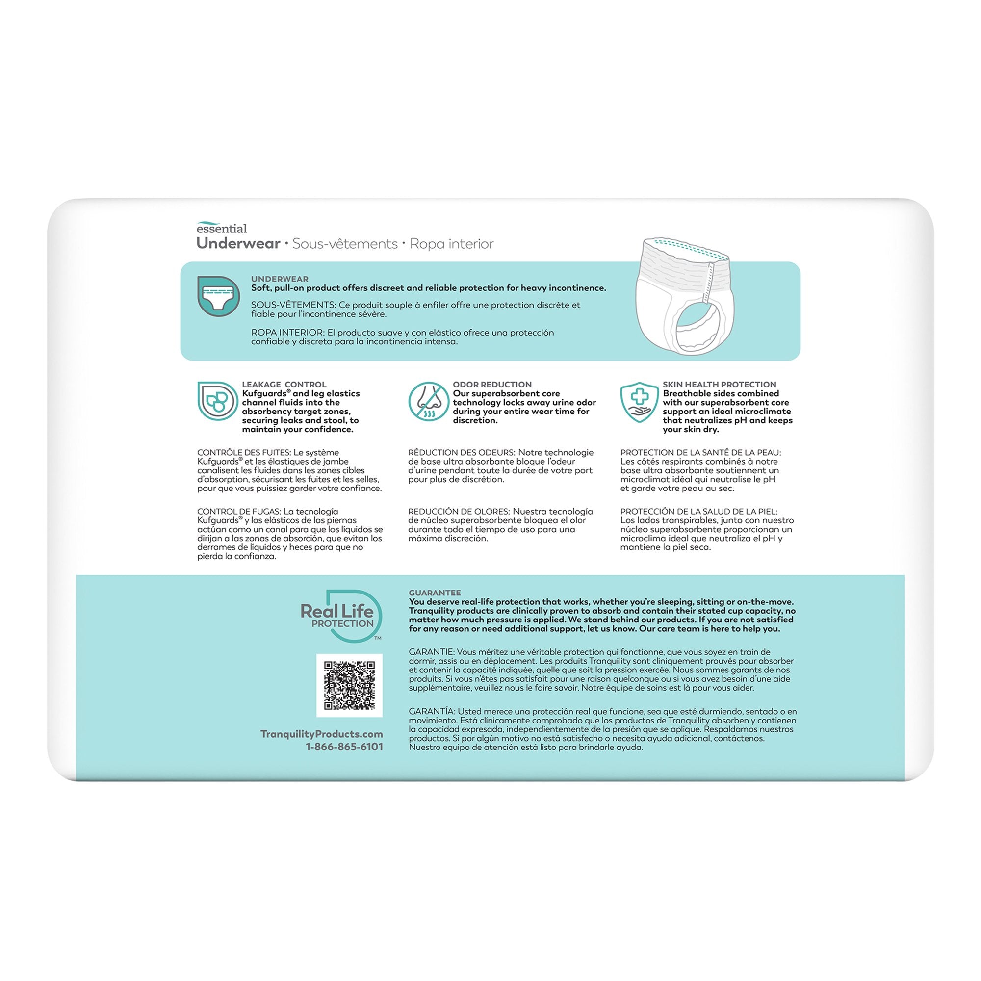 Select® Heavy Protection Absorbent Underwear, Extra Small - Incontinence>Adult Briefs and Protective Undergarments - Princ...