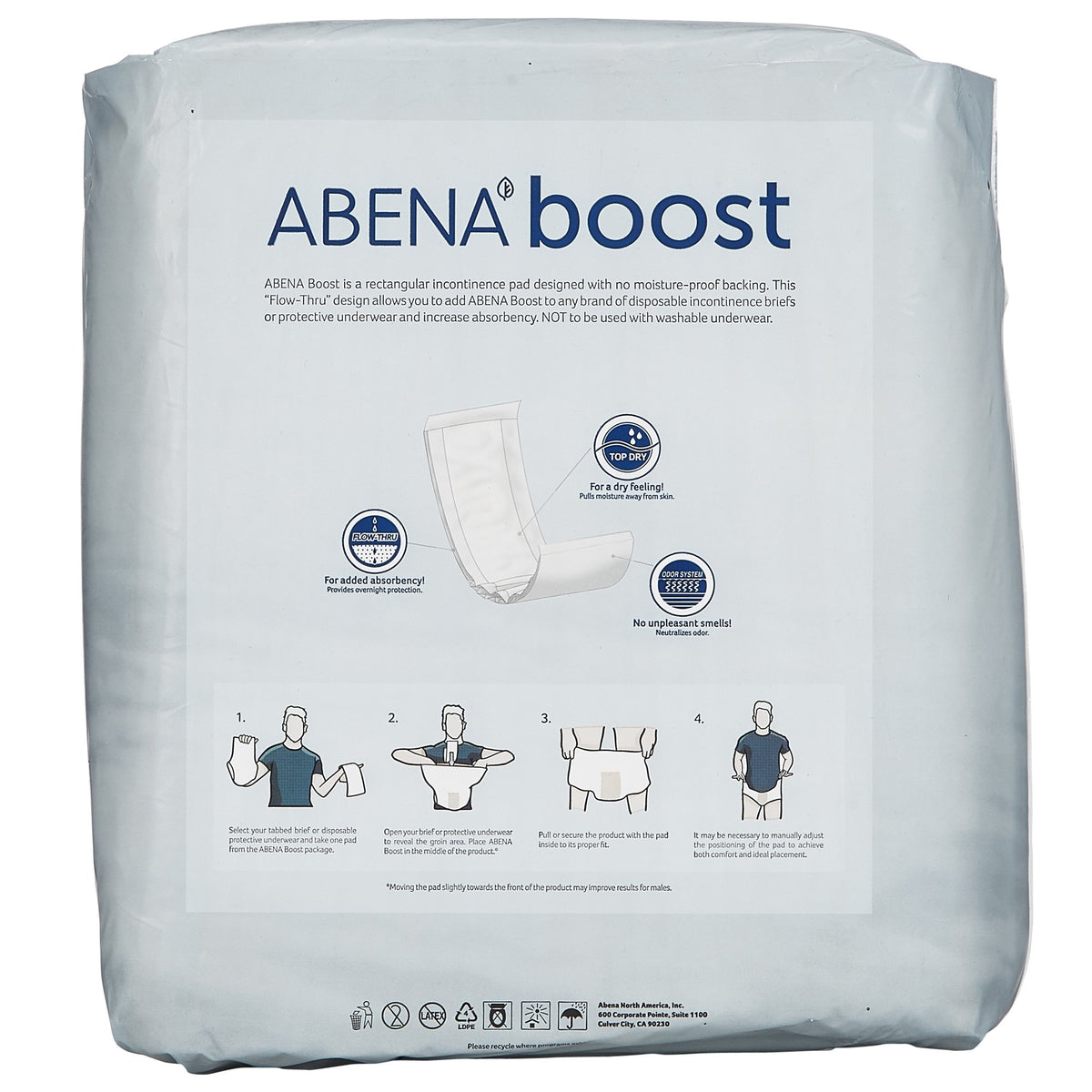 Abena® Boost Maxi Incontinence Booster Pad, 6¼ x 24 Inch - Incontinence>Incontinence Liners and Pads - Abena North America
