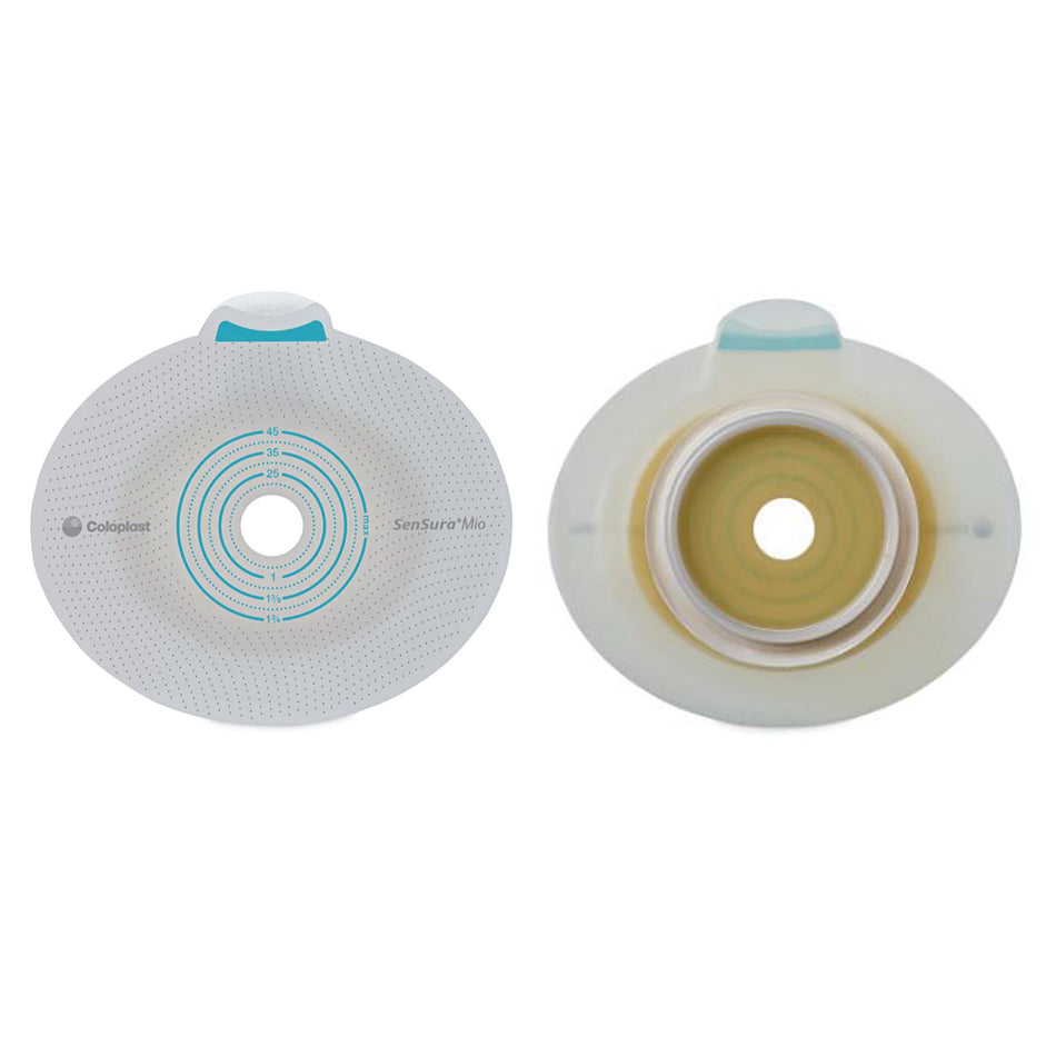 SenSura Mio Click Ostomy Barrier, 10-35 mm.-"Ostomy Barrier SenSura Mio Click Trim to Fit, Extended Wear Elastic Adhesive 40 mm Flange Green Code System 3/8 to 1-3/8 Inch Opening"